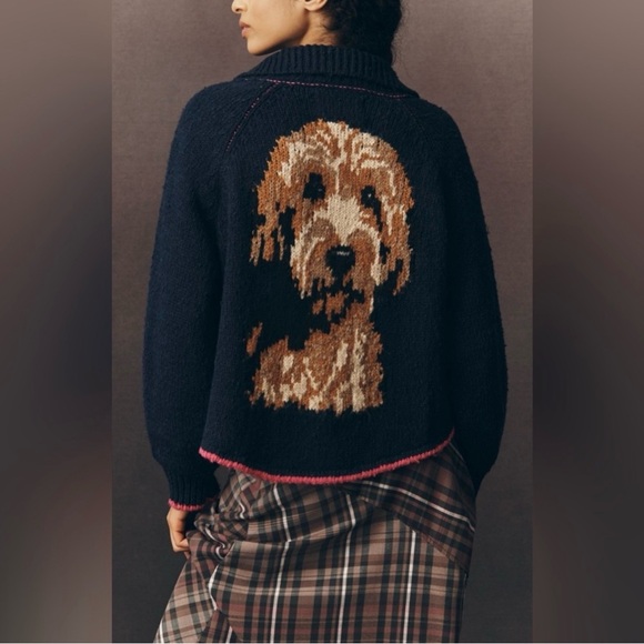 Pilcro Sweaters - NWT Pilcro The Jesse Dog Icon Cardigan